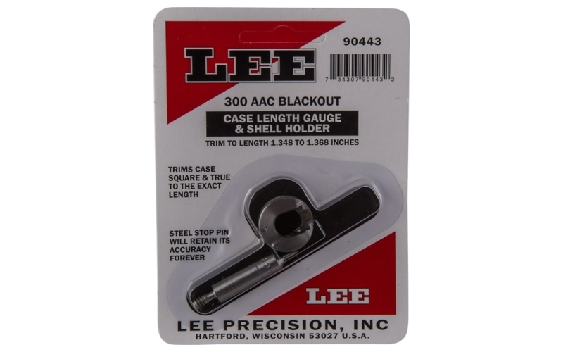 Lee Precision Lee length gauge/shellholder, 300 aac blackout